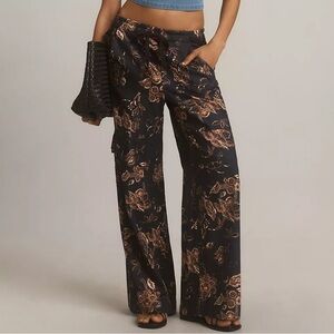 NEW Anthropologie Pilcro Beach Cargo Linen Pants extra small